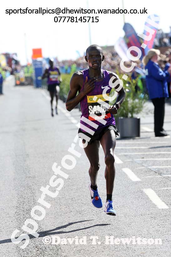Stephen Sambu 7th in the mens Morrisons Great North Run. Photo: David T. Hewitson/Sports for All Pics
